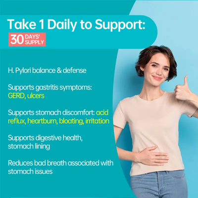 Targeted Pylori Probiotic – 200mg Natural Capsules