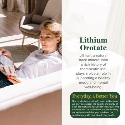 Nutritional Lithium Orotate – 10mg Non-Prescription Capsules