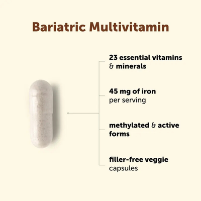 Bariatric Multivitamin - 45mg Iron Methylated Capsules